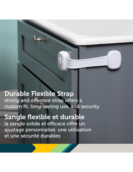 Cerradura Multiuso Safety 1st OutSmart Blanca para Gabinetes