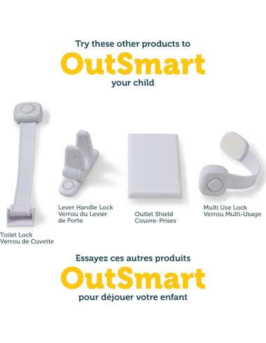 Cerradura Multiuso Safety 1st OutSmart Blanca para Gabinetes