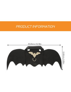 Arnés de Halloween para Conejos Ipetboom con Alas y Correa 2