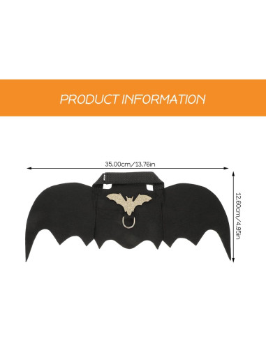 Arnés de Halloween para Conejos Ipetboom con Alas y Correa