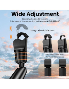 Soporte para Teléfono en Espejo Retrovisor JDHDL Azul 360 2