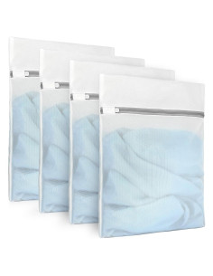 3 Bolsas de Lavandería de Malla Fina Muchfun 30x40 cm Duraderas