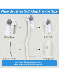 Juego de 6 Cepillos de Limpieza iFlyMars-2321 para Platos 2