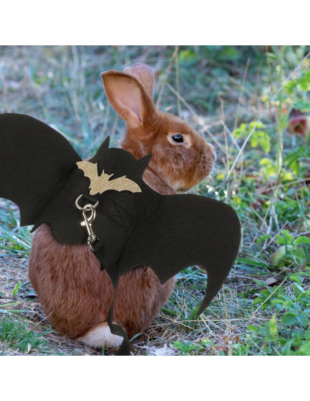 Arnés de Halloween para Conejos Ipetboom con Alas y Correa