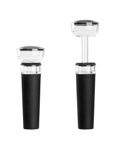 Juego de 2 Tapones de Vino Mafiti con Bomba de Vacío