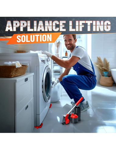 Elevador de Muebles Lagarto RED - Carga 299 kg, Ruedas 360