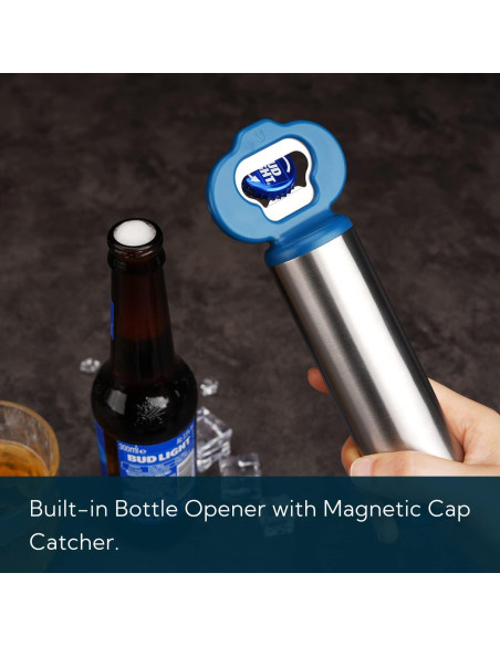 KITCHENDAO Abrebotellas 3 en 1 con Sacacorchos y Cortador