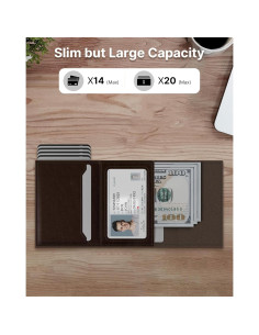 Cartera de Hombre Typecase Minimalista Cuero Genuino RFID 2