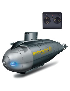 Submarino RC GoolRC 6CH Negro, Juguete Acuático para Niños