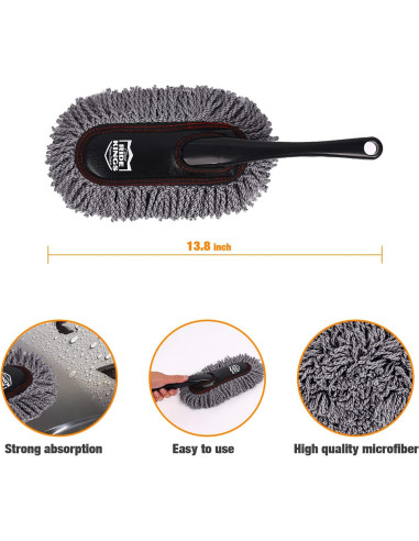 Juego de Limpiador de Autos RIDE KINGS con Mango Extensible