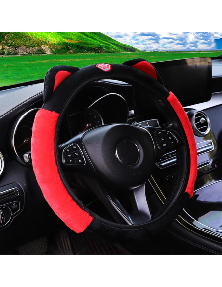 Funda de Volante Bittwee 15 Pulgadas con Orejas de Gato