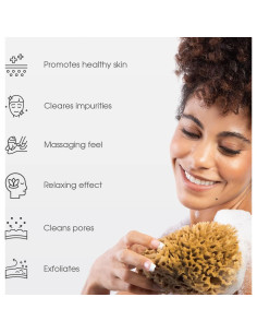 Esponja de Ducha Natural Naroa Pequeña | Lufa Marina Suave 2