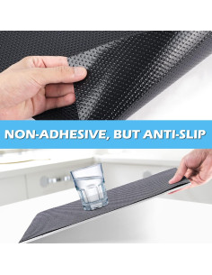 Forro de Estante Impermeable MooiFun 30.48x609.6 cm Negro 2