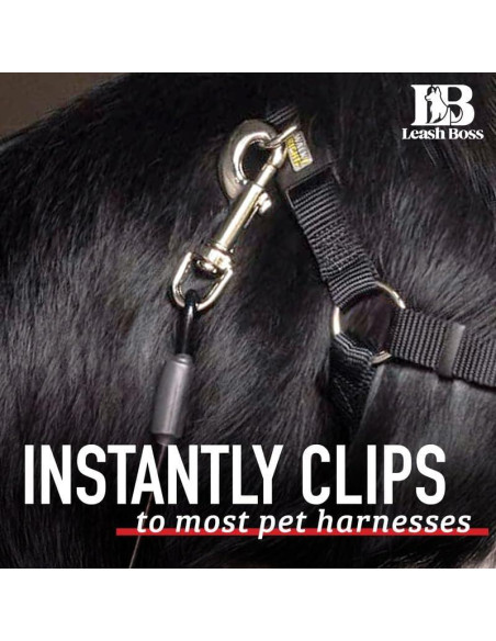 Correa de Seguridad para Mascotas Leash Boss 40.64 cm Negra