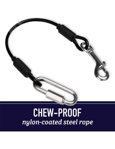 Correa de Seguridad para Mascotas Leash Boss 40.64 cm Negra