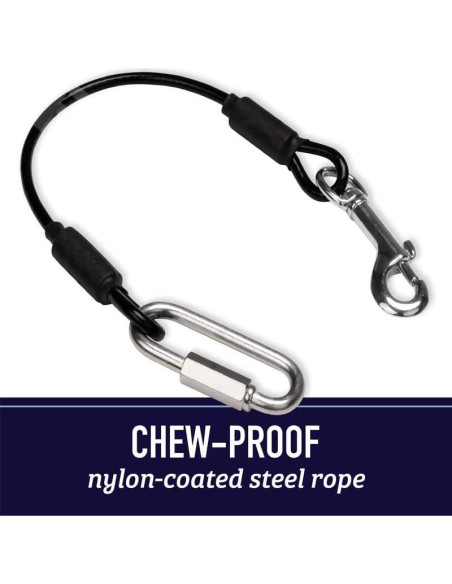 Correa de Seguridad para Mascotas Leash Boss 40.64 cm Negra