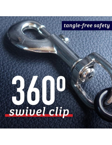 Correa de Seguridad para Mascotas Leash Boss 40.64 cm Negra