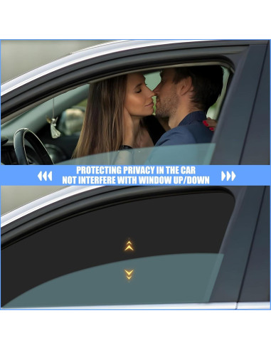 Cortinas de Ventana para Auto ZATOOTO 4 Pack Plata Brillante