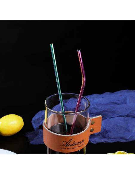 Pajitas Reutilizables VEHHE Acero Inoxidable 21.6 y 26.7 cm