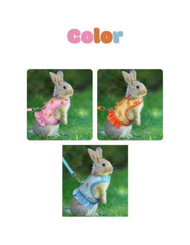 Conjunto Arnés Correa Sombrero Noppiku para Animales Pequeños