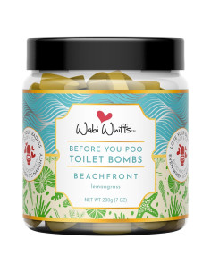 Bolas efervescentes para inodoro Wabi Whiffs - 60 unidades