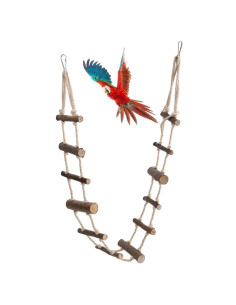 Escalera de Madera para Mascotas KooingTech 100cm Ajustable