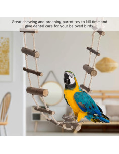 Escalera de Madera para Mascotas KooingTech 100cm Ajustable 2