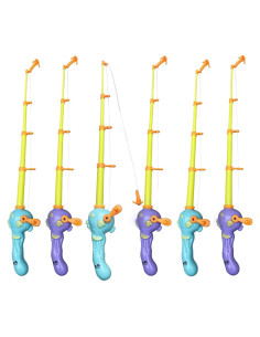 3 Cañas de Pesca Magnéticas Cleanla para Niños - Juguete de Baño