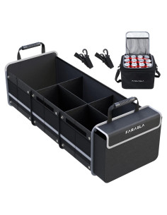 Organizador de Maletero Farasla con Bolsa Térmica Aislada 4-en-1