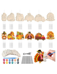 Kit de Manualidades Campanas de Viento Silipull Otoño 24 Piezas