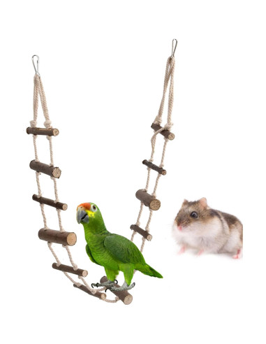 Escalera de Madera para Mascotas KooingTech 100cm Ajustable