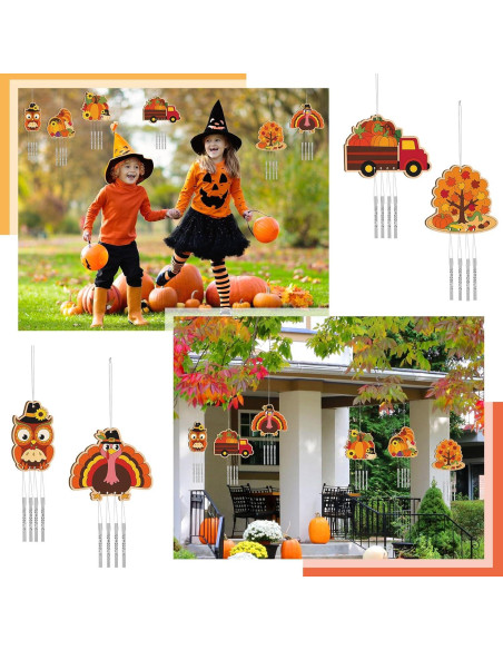 Kit de Manualidades Campanas de Viento Silipull Otoño 24 Piezas
