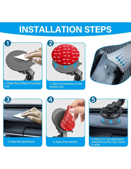 4 Almohadillas Adhesivas 3M VHB 7.2x7.2cm para Coche