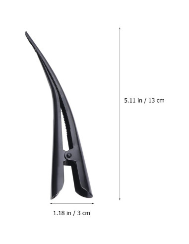 Clips de Pelo Antideslizantes Uonlytech - 3 Piezas Metal 13cm