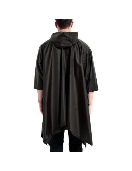 Poncho de Lluvia Impermeable Unisex con Capucha y Bolsillo