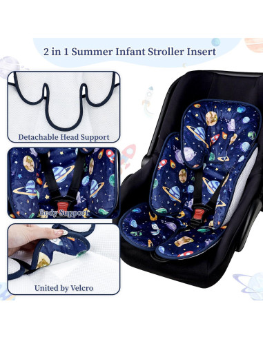 Soporte de Cabeza y Cuerpo Pea Pod para Asiento de Auto Bebé