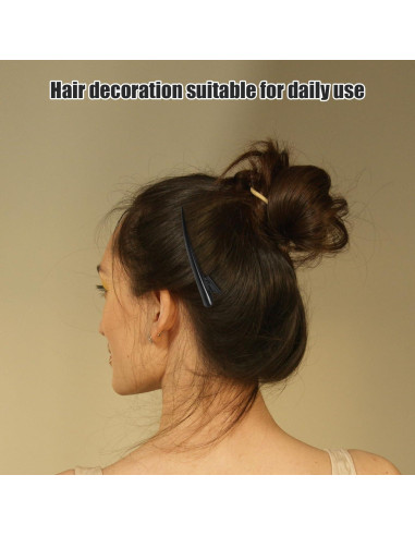 Clips de Pelo Antideslizantes Uonlytech - 3 Piezas Metal 13cm