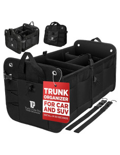 Organizador de Maletero TRUNKCRATEPRO Grande Negro Plegable
