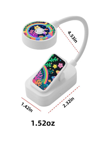 Paquete de 4 luces de lectura Darlur con clip y brillo ajustable