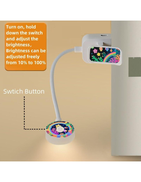 Paquete de 4 luces de lectura Darlur con clip y brillo ajustable