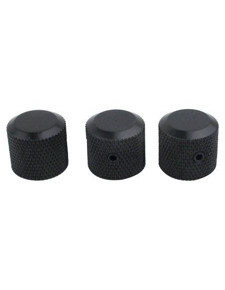 Perillas de Control de Potenciómetro Guyker 3 Pcs Latón 6mm Negro