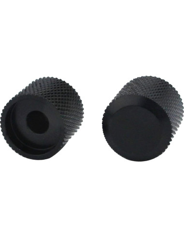 Perillas de Control de Potenciómetro Guyker 3 Pcs Latón 6mm Negro