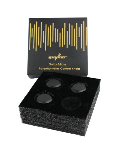 Perillas de Control de Potenciómetro Guyker 3 Pcs Latón 6mm Negro