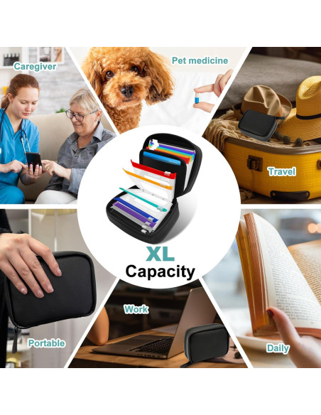 14 Bolsas Organizadoras de Pastillas Timueetech Reutilizables