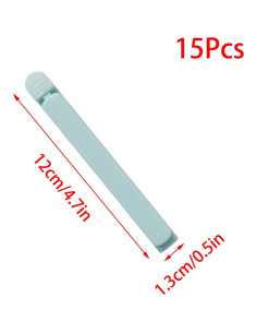 15 Clips de Sellado de Plástico para Alimentos 11.94 cm 2