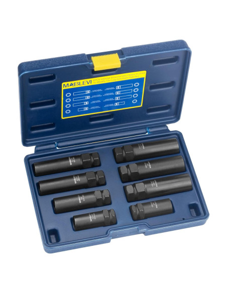 Kit de Llaves de Bloqueo de Ruedas MABLEVI 8 Piezas 20.6-22.2 mm