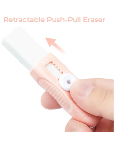 Gomas de Borrar Retráctiles M&G - Set de 4 Unidades Azul/Rosa 2