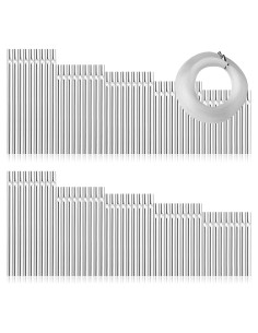 90 Tubos de Campana de Viento Sansheng para Jardín - Plata