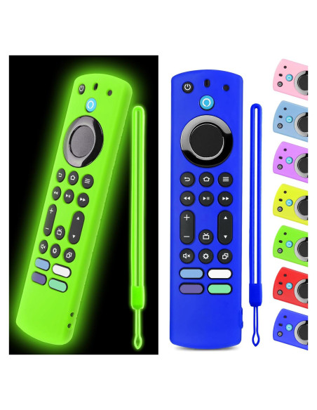 Funda de Silicona OneBom para Control Remoto Fire TV 4K Max - 2 Pcs