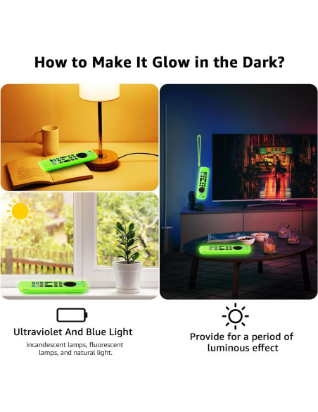 Funda de Silicona OneBom para Control Remoto Fire TV 4K Max - 2 Pcs